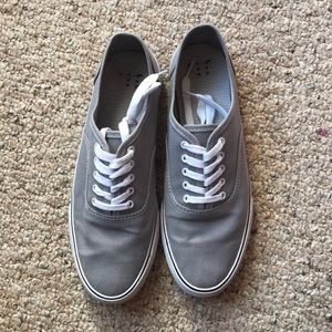 Gray Canvas Shoes